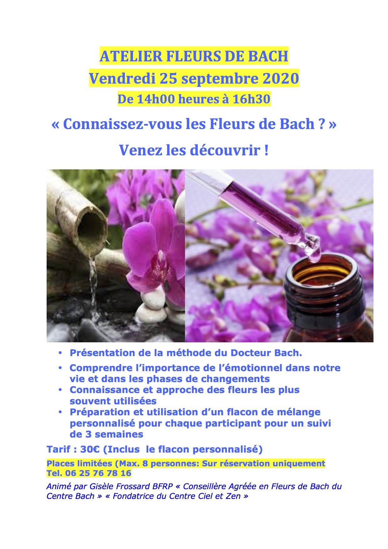 Atelier Fleurs de Bach 21 avril