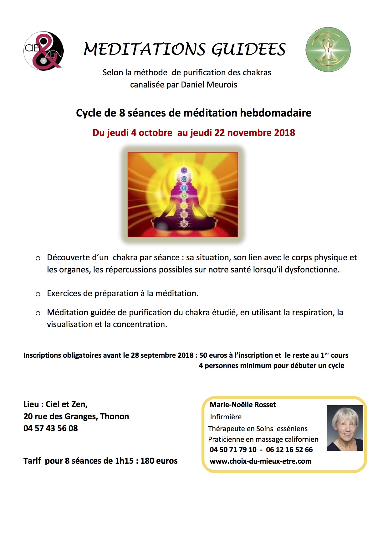 MEDITATIONS GUIDEES CYCLE 4