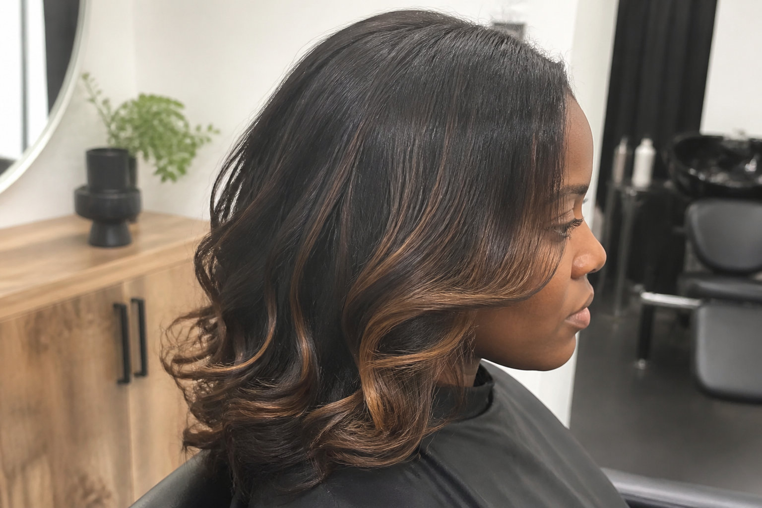 Comprendre le principe du balayage sur cheveux noirs